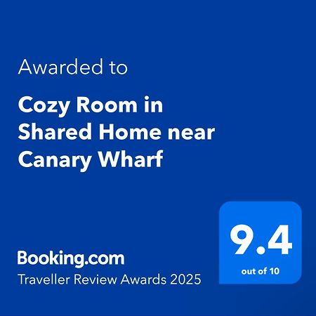 Cozy Room In Shared Home Near Canary Wharf Londres Exterior foto